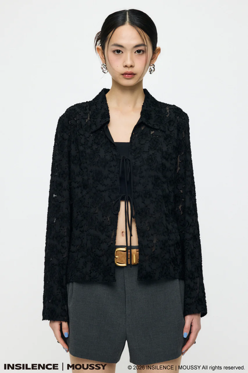 INSILENCE FRONT TIE SHIRT - Image 2
