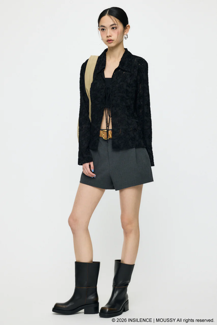 INSILENCE FRONT TIE SHIRT - Image 3