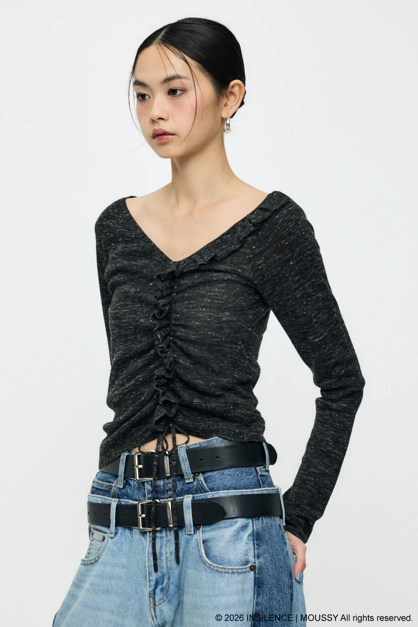 INSILENCE GATHER KNIT TOP - Image 10