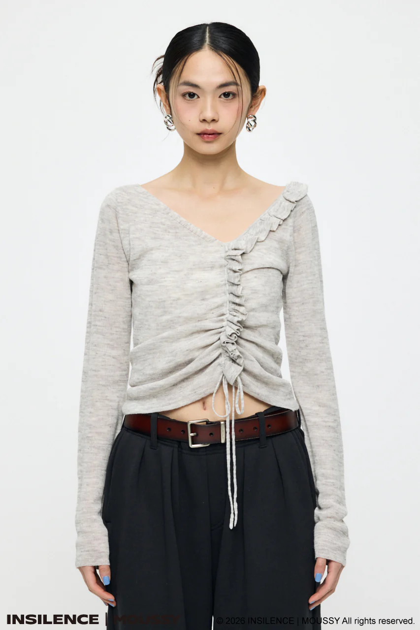 INSILENCE GATHER KNIT TOP - Image 2
