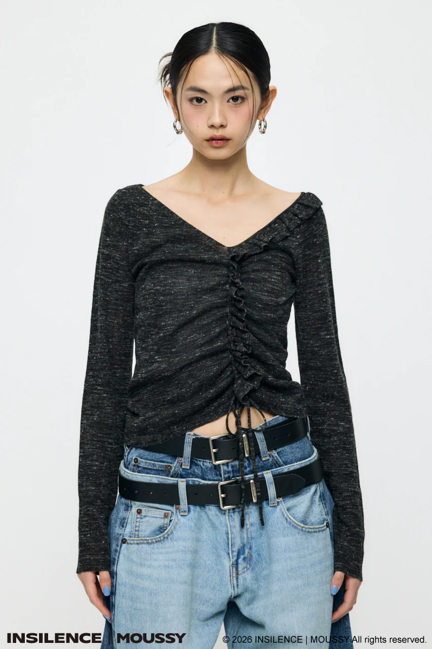 INSILENCE GATHER KNIT TOP - Image 2