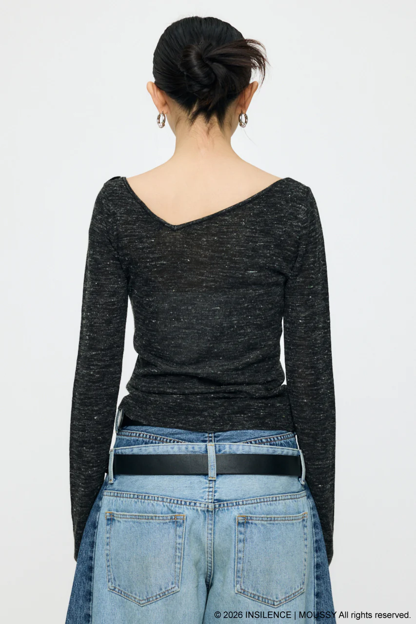 INSILENCE GATHER KNIT TOP - Image 3