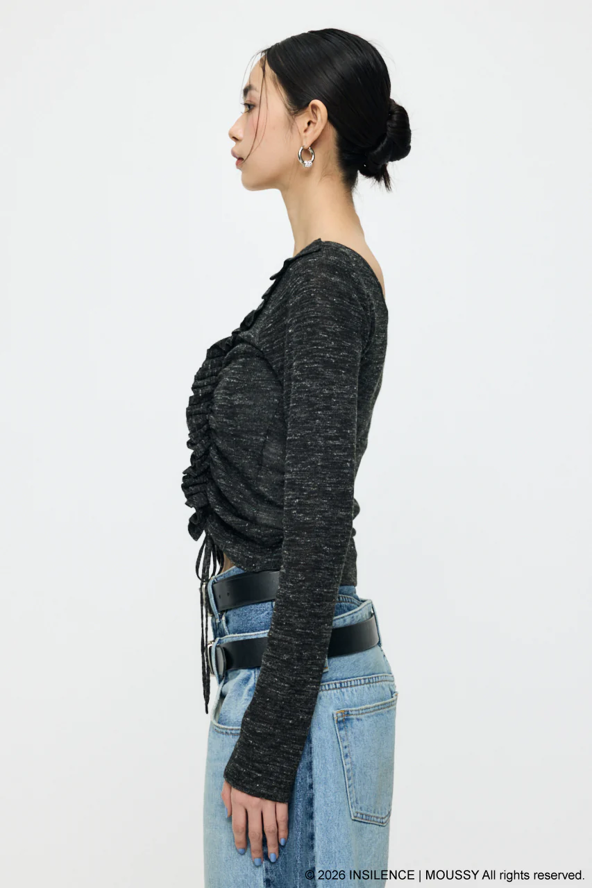 INSILENCE GATHER KNIT TOP - Image 4