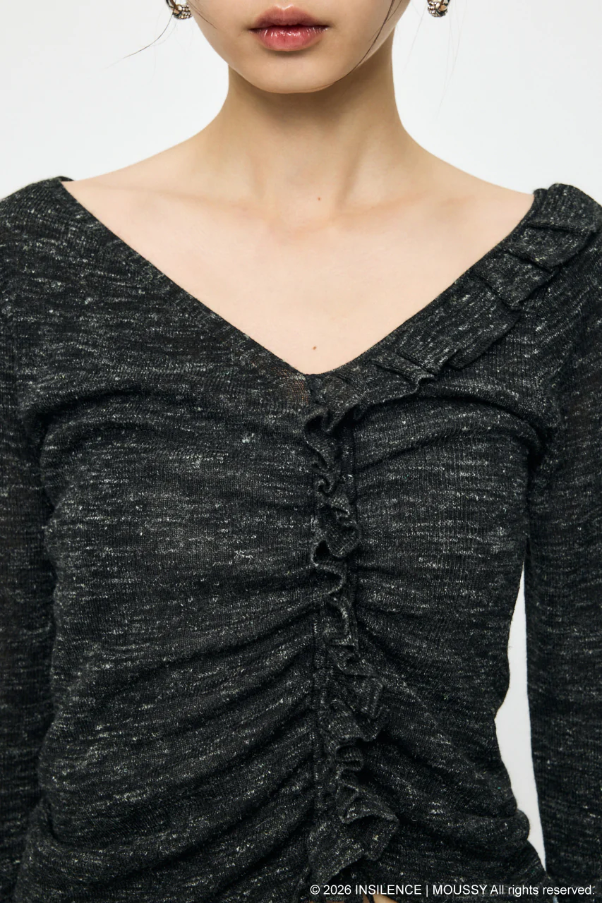 INSILENCE GATHER KNIT TOP - Image 6