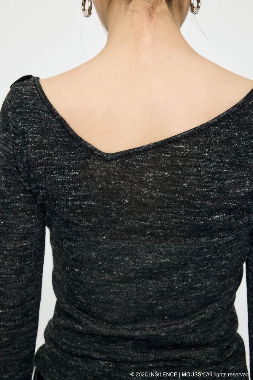 INSILENCE GATHER KNIT TOP - Image 7