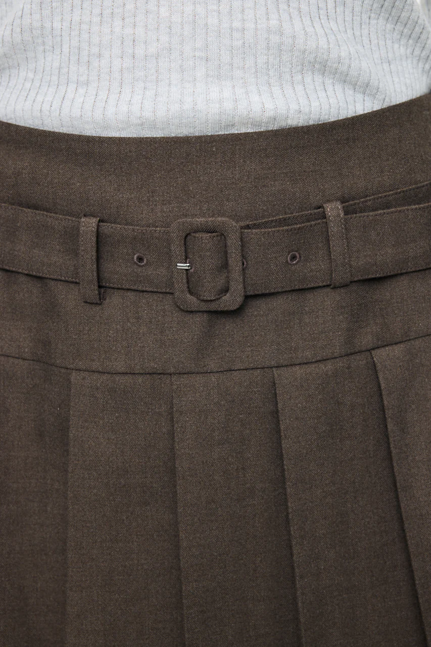LOW SLUNG PLEATED MINI SKIRT - JS - Image 6