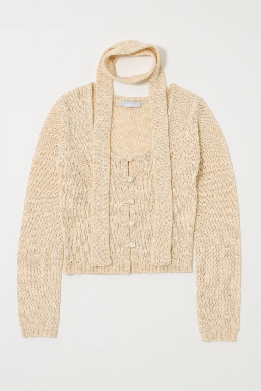 MIX YARN KNIT TOP