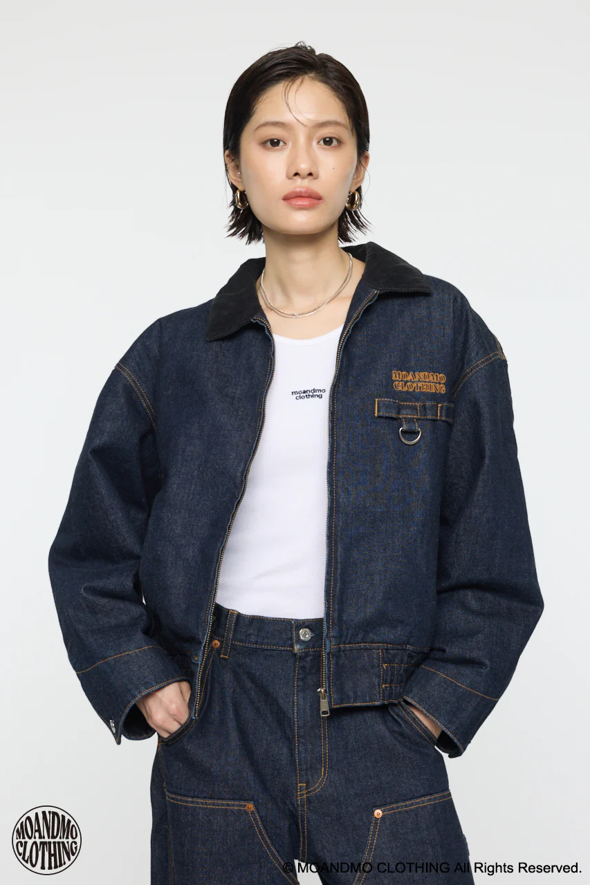 MOANDMO DENIM PADDED JACKET - Image 2