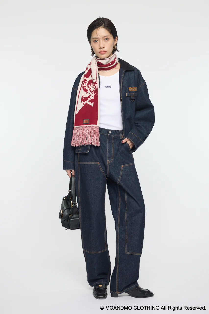 MOANDMO DENIM PADDED JACKET - Image 4