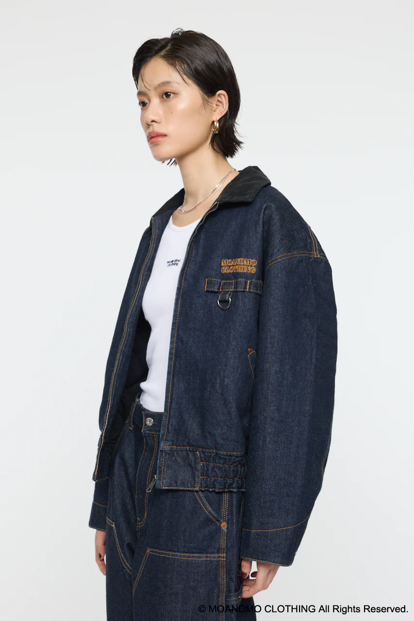 MOANDMO DENIM PADDED JACKET - Image 6