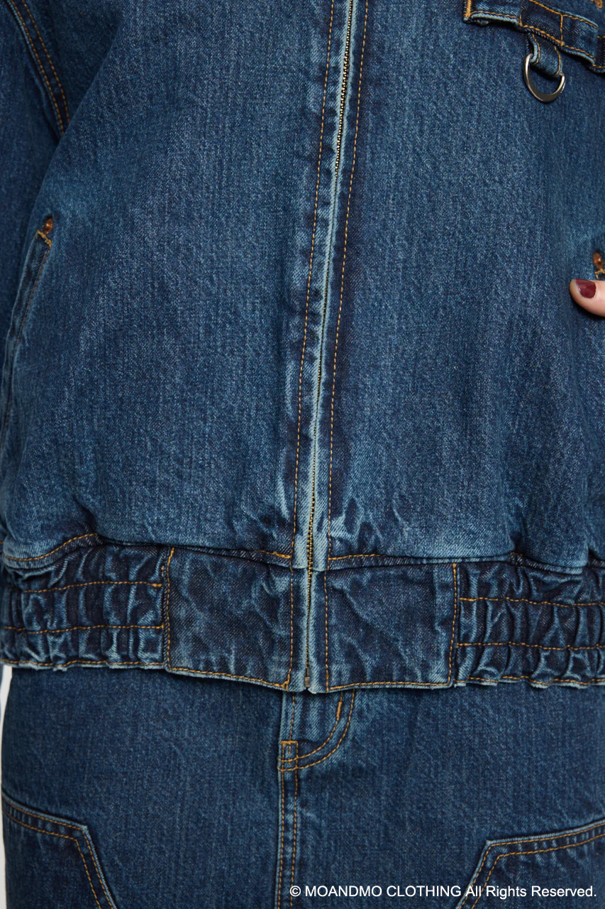 MOANDMO DENIM PADDED JACKET - Image 10