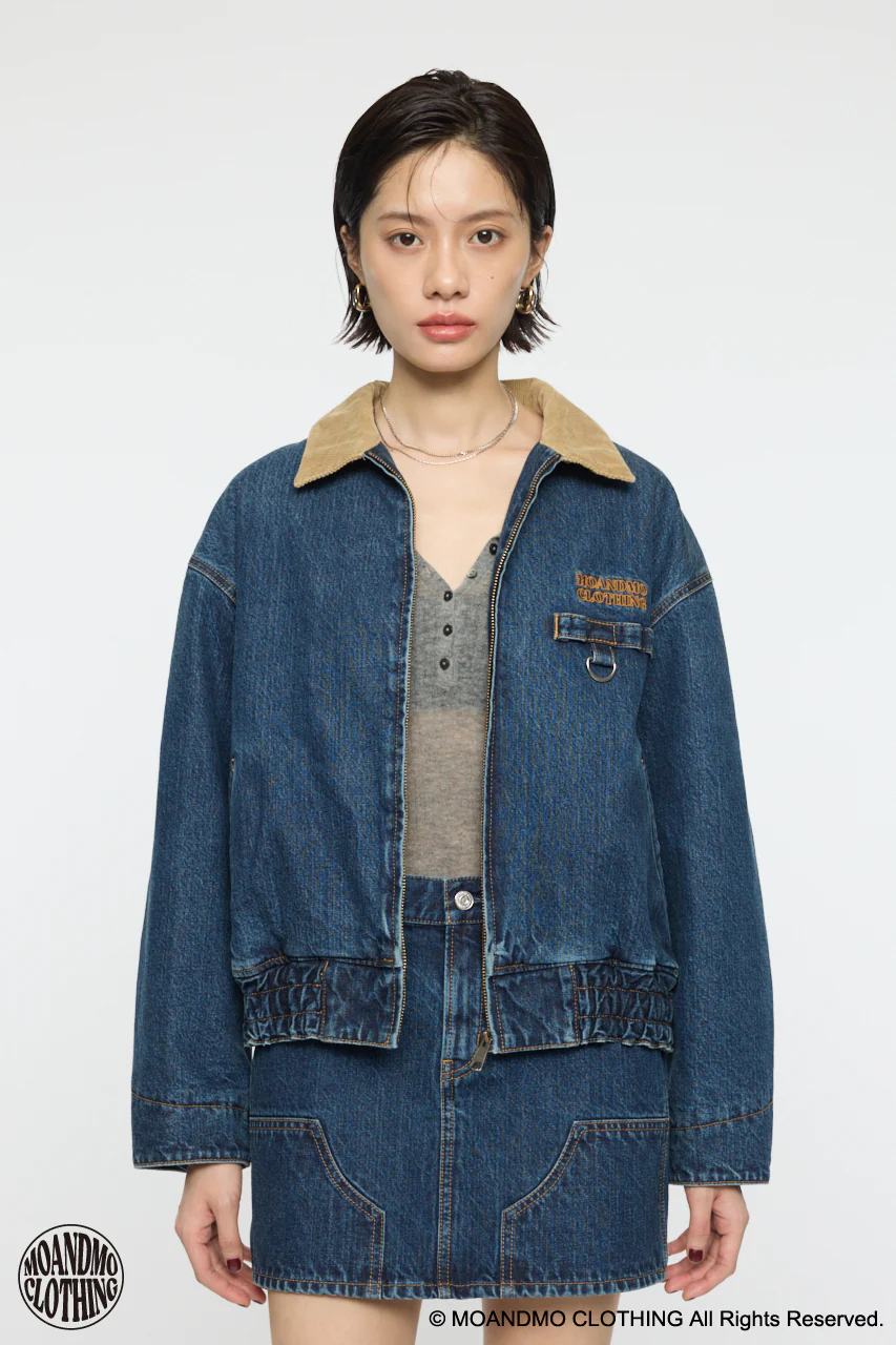 MOANDMO DENIM PADDED JACKET - Image 11