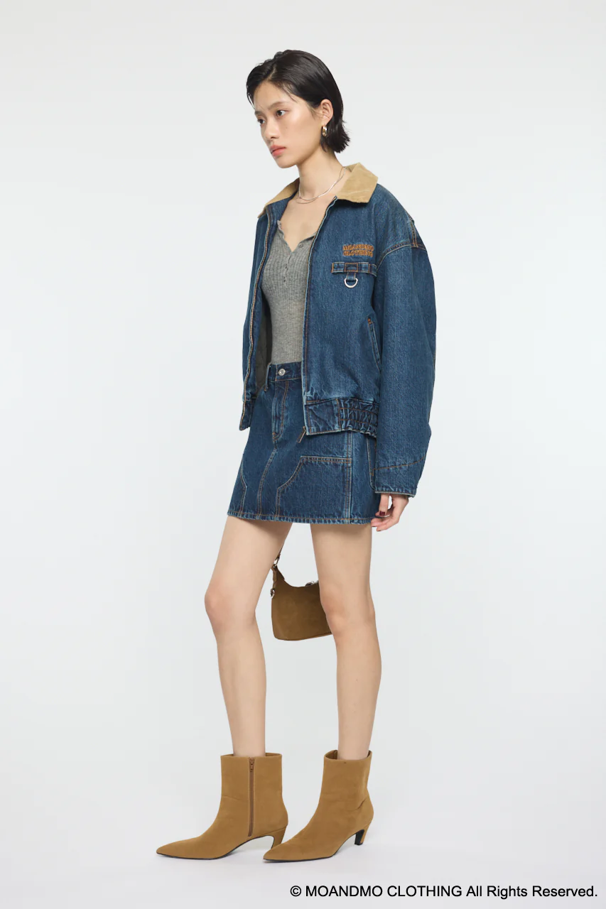 MOANDMO DENIM PADDED JACKET - Image 14