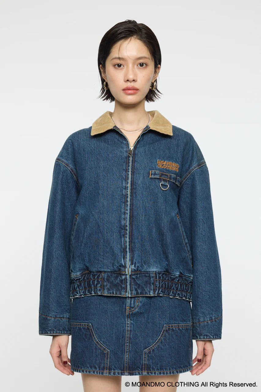 MOANDMO DENIM PADDED JACKET - Image 2