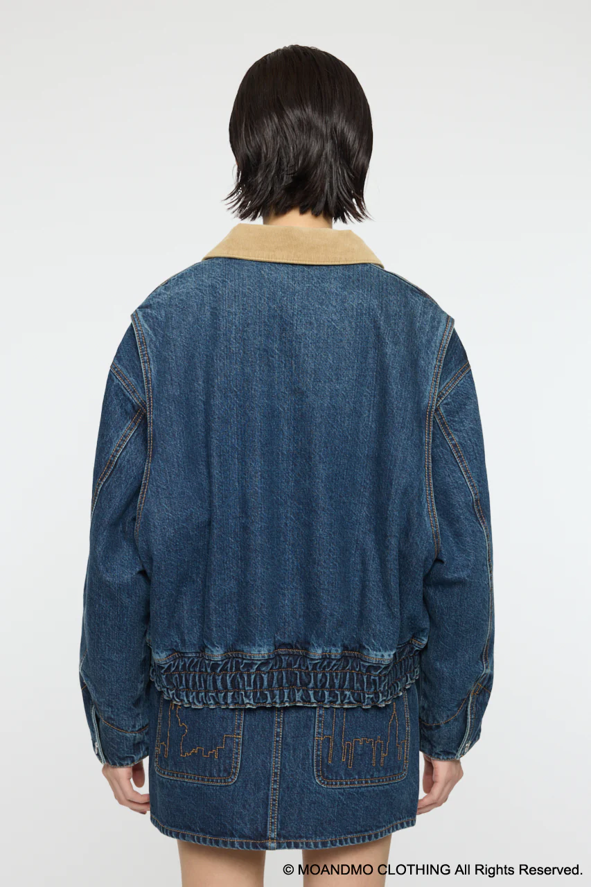 MOANDMO DENIM PADDED JACKET - Image 3