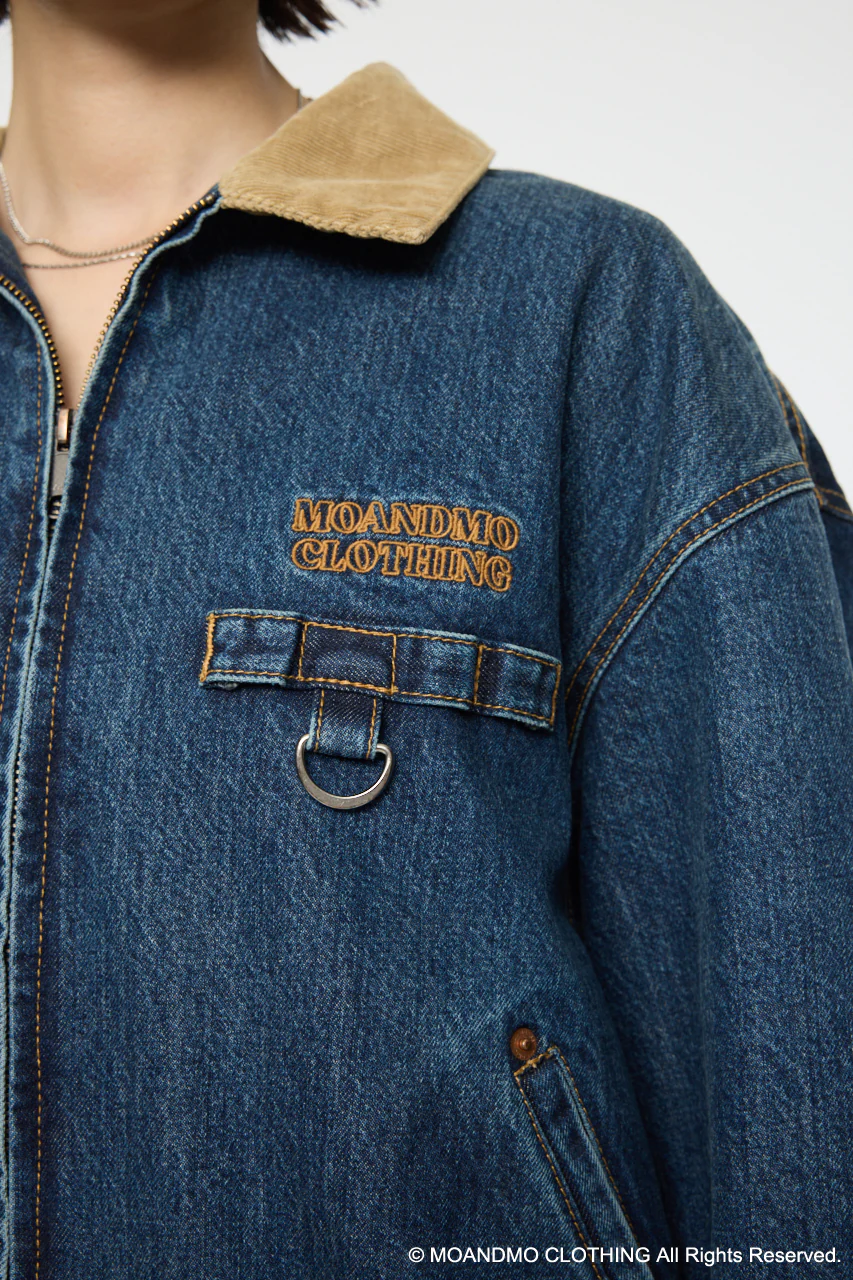 MOANDMO DENIM PADDED JACKET - Image 7