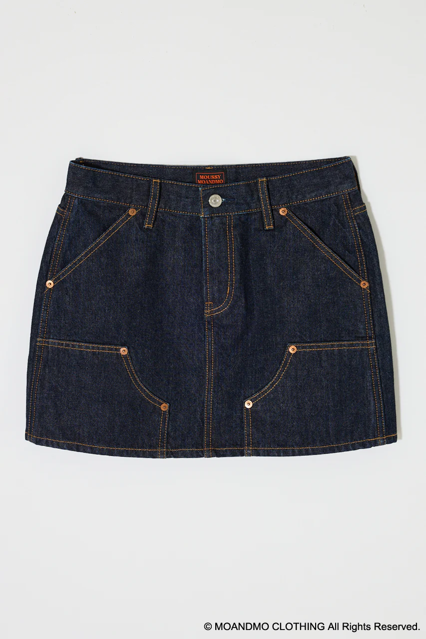 MOANDMO EMBROIDERY MINI SKIRT