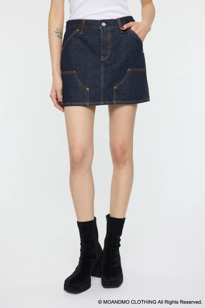 MOANDMO EMBROIDERY MINI SKIRT - Image 2