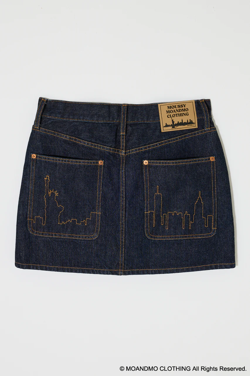 MOANDMO EMBROIDERY MINI SKIRT - Image 3