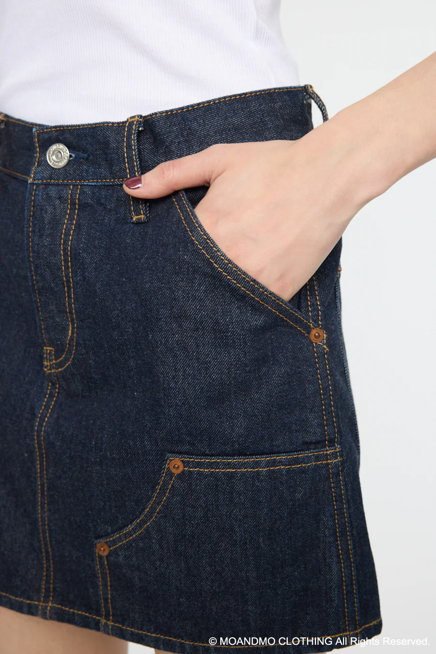 MOANDMO EMBROIDERY MINI SKIRT - Image 5