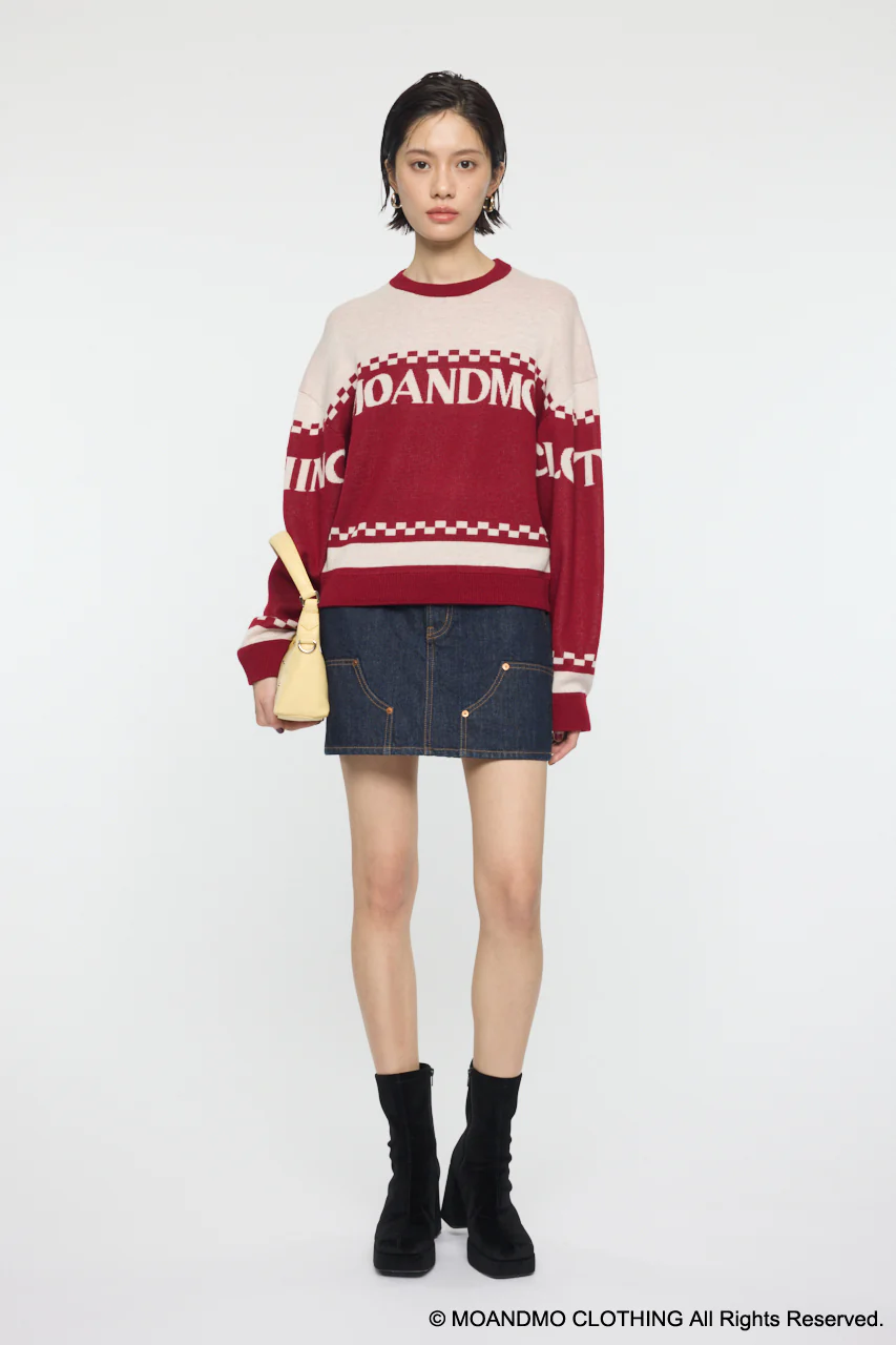 MOANDMO JACQUARD SWEATER - Image 3