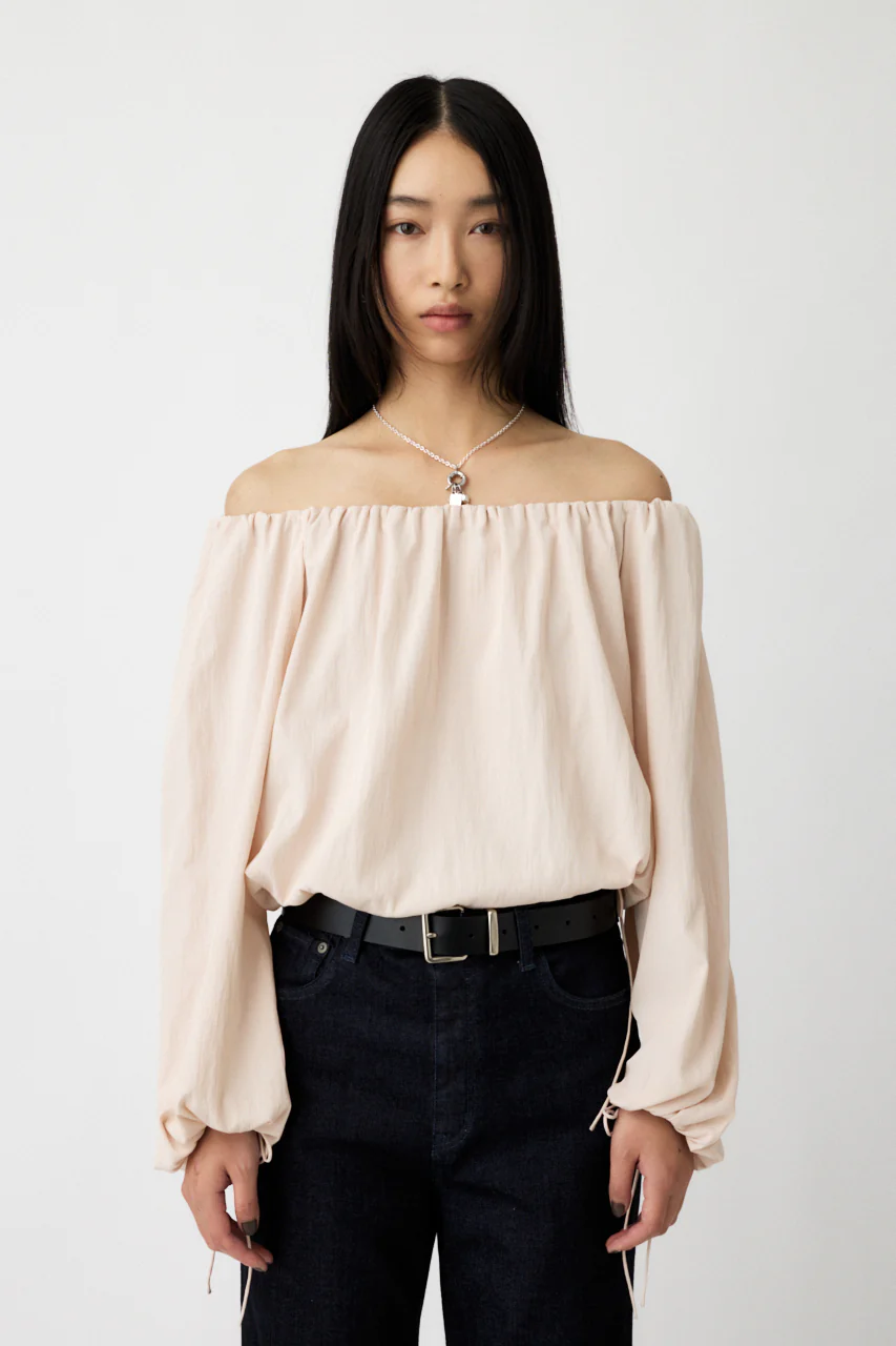OFF SHOULDER PUFFY BLOUSE - Image 2