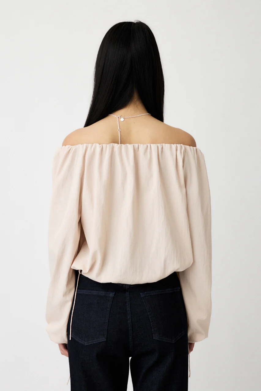 OFF SHOULDER PUFFY BLOUSE - Image 3