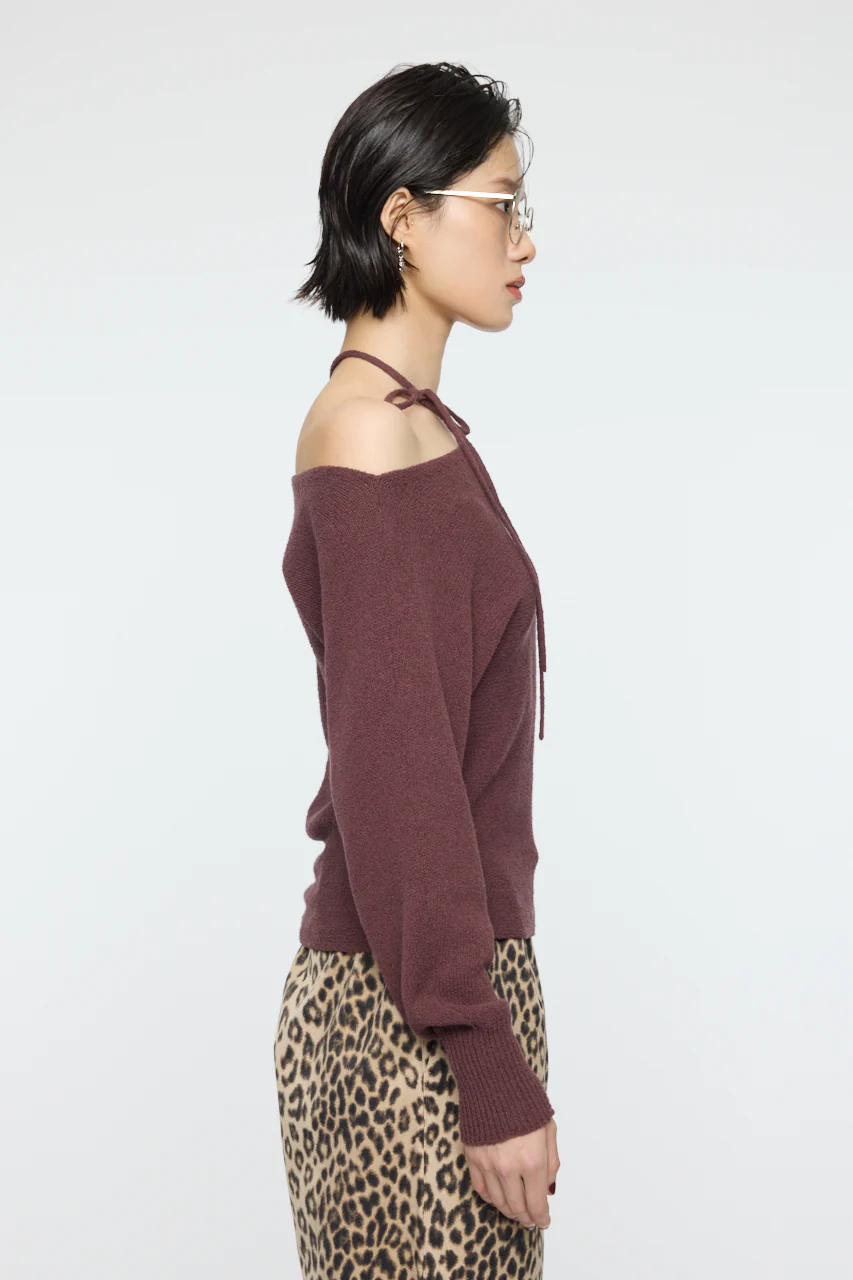 ONE SHOULDER KNIT TOP - Image 11