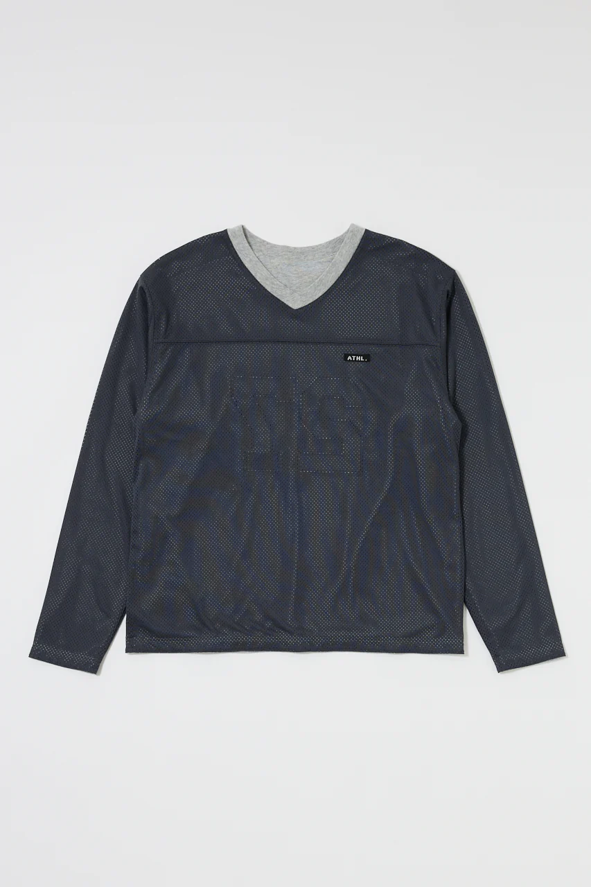 REVERSIBLE MESH LONG SLEEVE TEE
