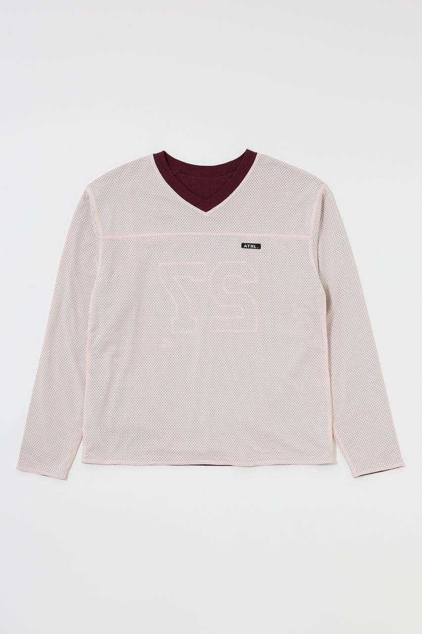REVERSIBLE MESH LONG SLEEVE TEE