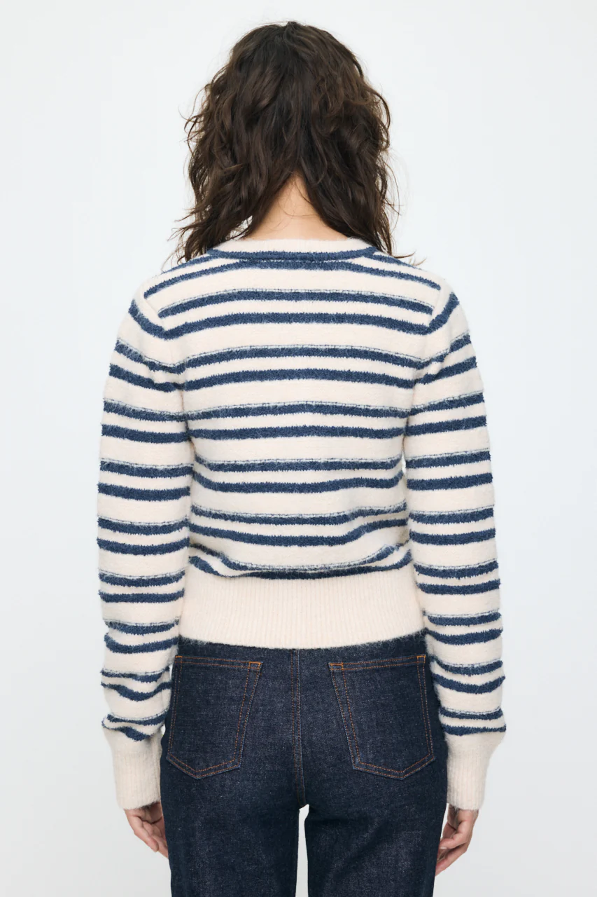 SHADOW STRIPE KNIT CARDIGN - Image 3