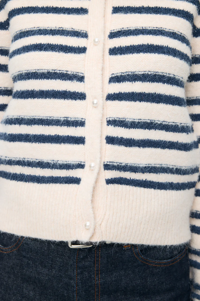 SHADOW STRIPE KNIT CARDIGN - Image 7