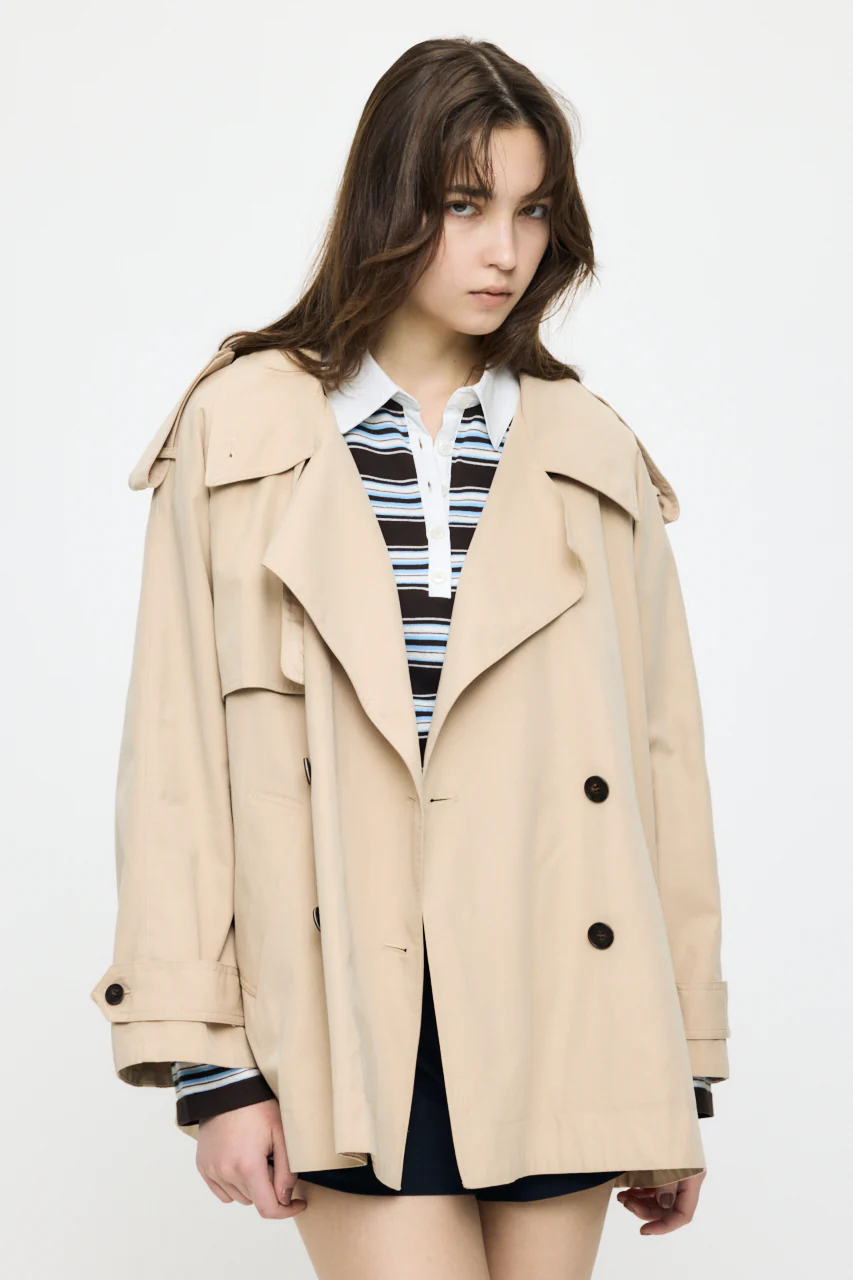 SHORT TRENCH COAT - Image 11