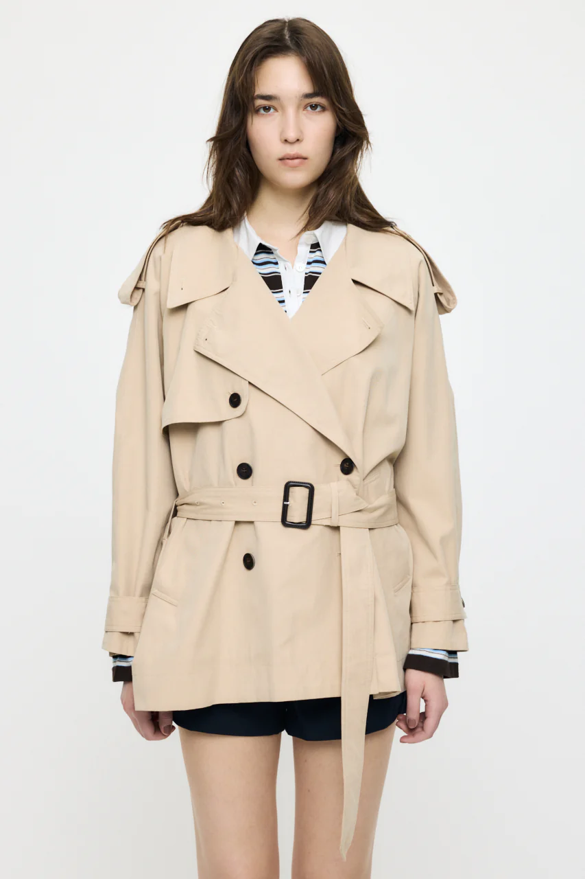 SHORT TRENCH COAT - Image 2