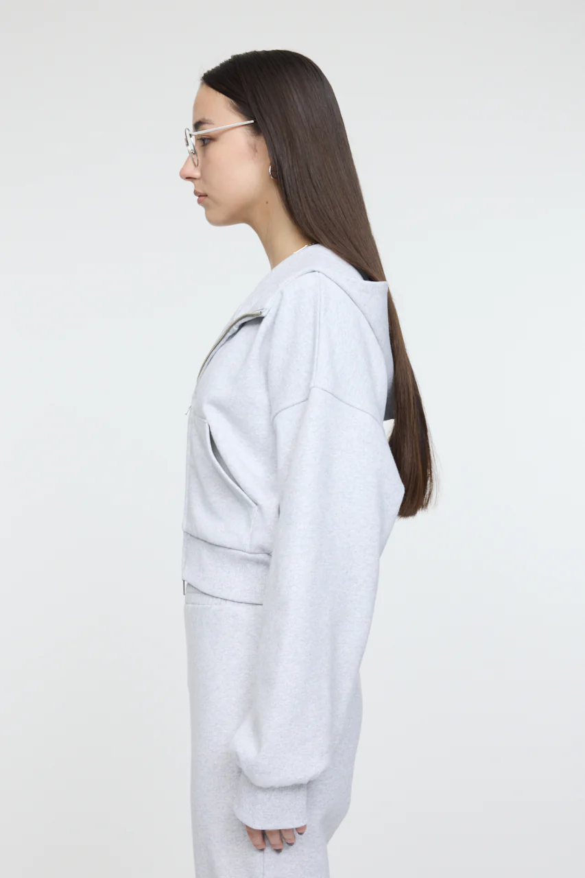 SHORT ZIP UP HOODIE - Image 3