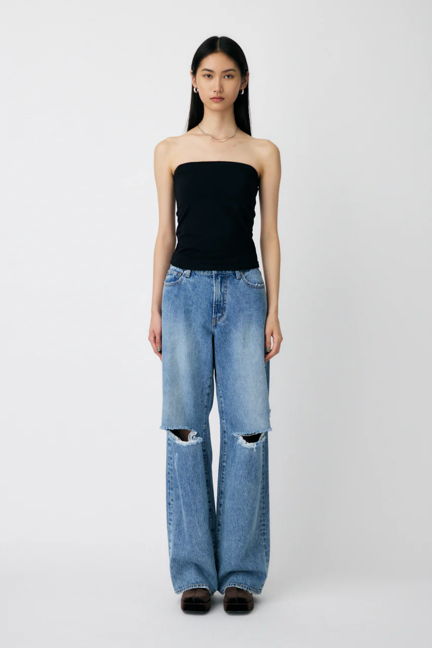 SQUARE NECK BARE CAMI TOP - Image 10