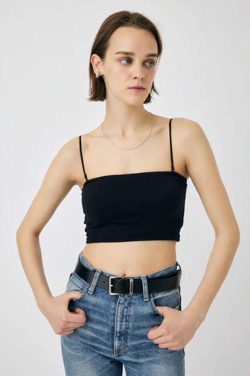 SQUARE NECK BARE CAMI TOP - Image 17