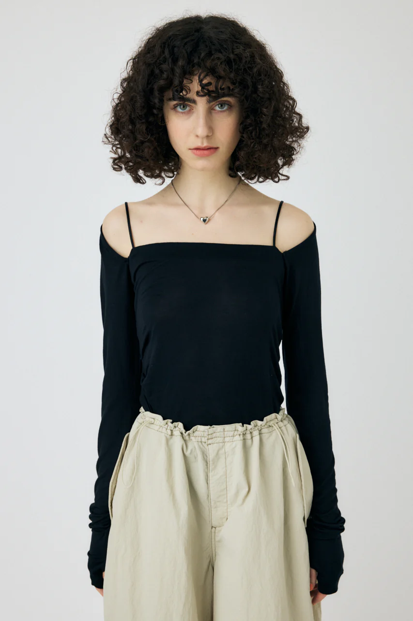 SQUARE NECK GATHER TOP - Image 2
