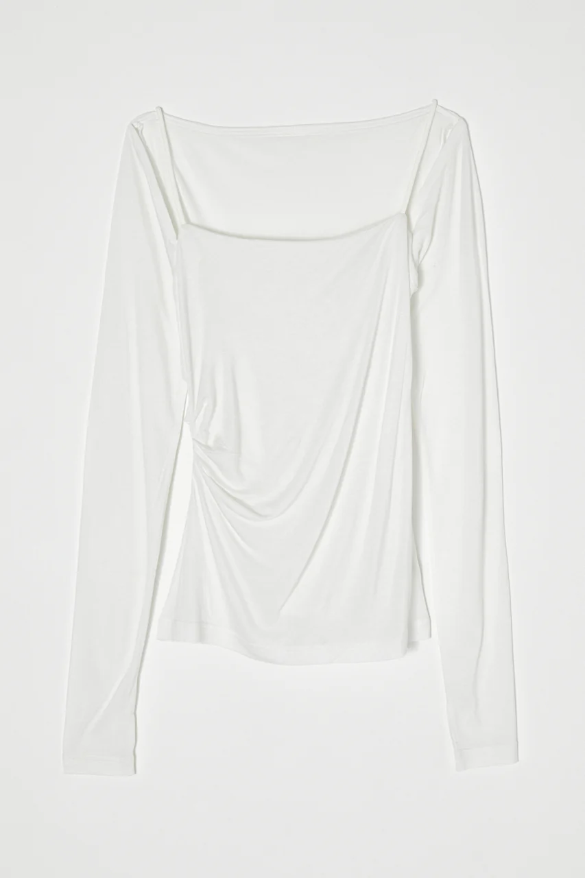SQUARE NECK GATHER TOP