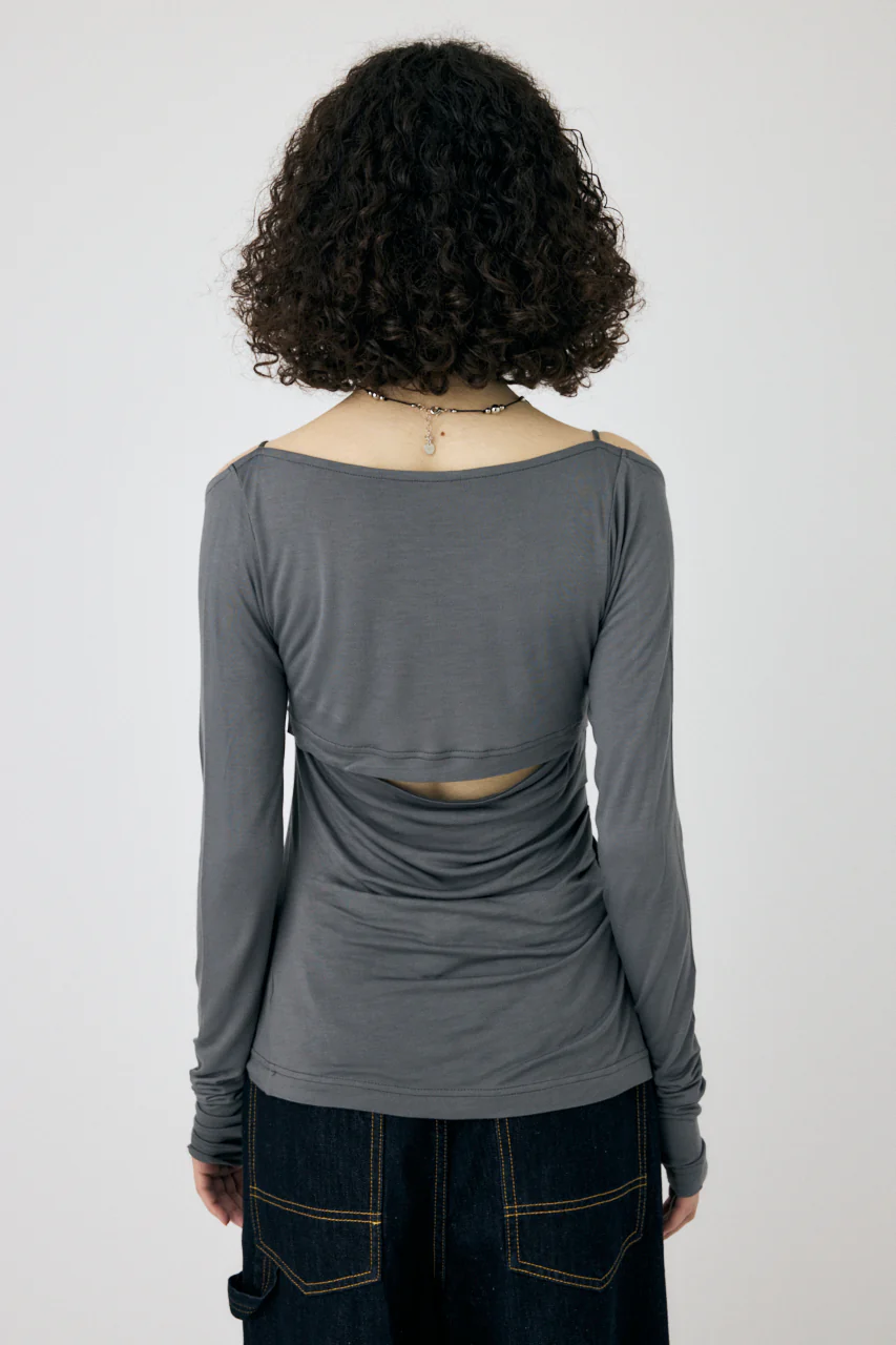 SQUARE NECK GATHER TOP - Image 3