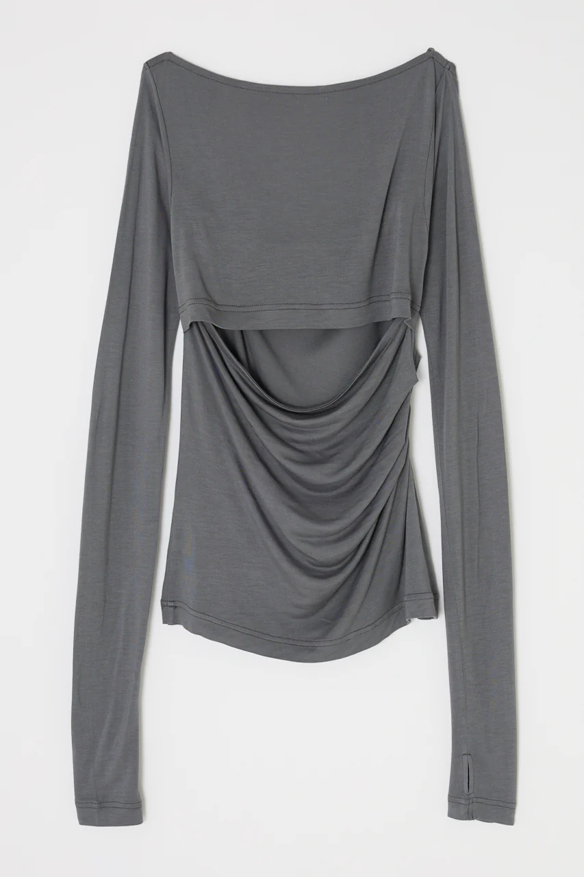 SQUARE NECK GATHER TOP - Image 4