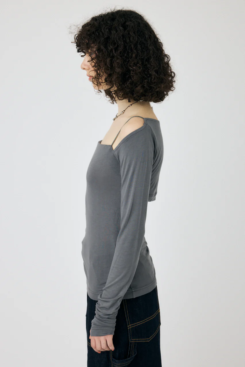 SQUARE NECK GATHER TOP - Image 5
