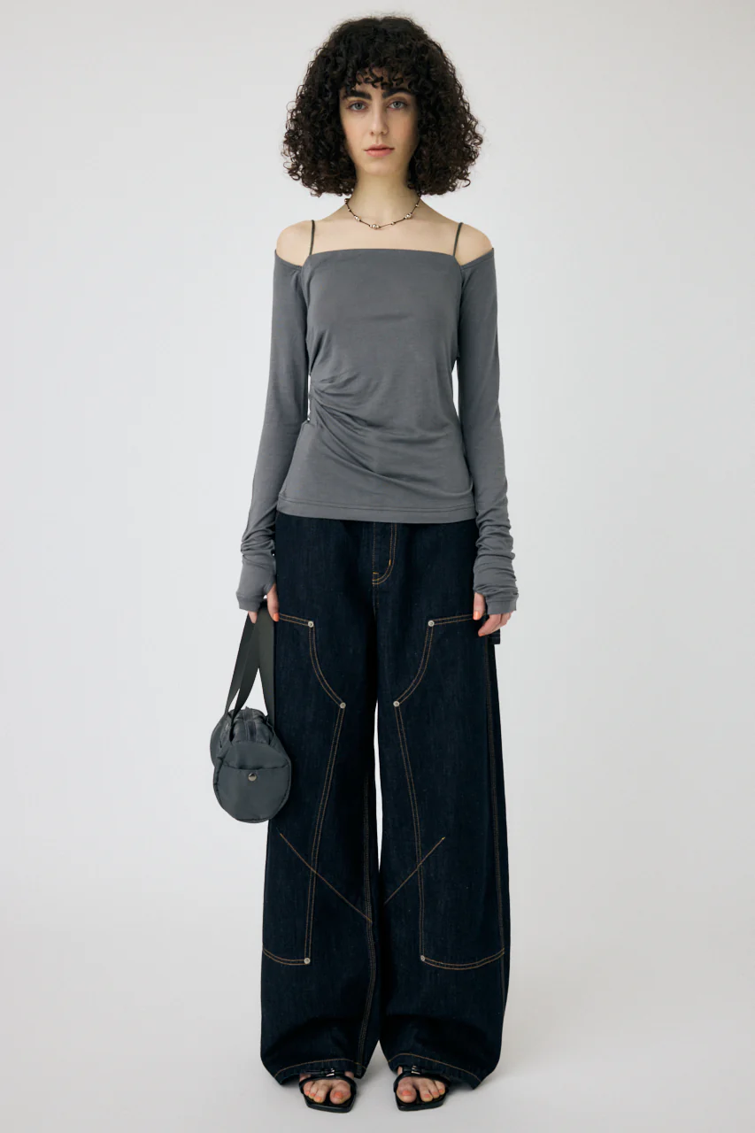 SQUARE NECK GATHER TOP - Image 6
