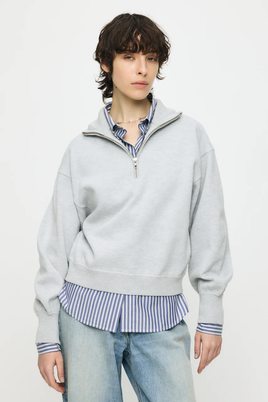 SWEAT LIKE HALF ZIP KNIT - Image 4