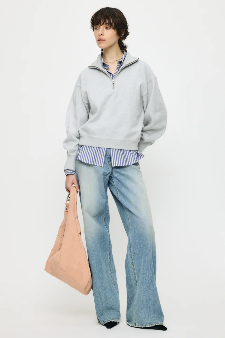 SWEAT LIKE HALF ZIP KNIT - Image 5