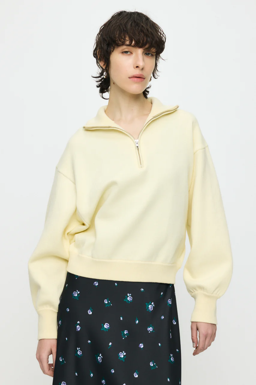 SWEAT LIKE HALF ZIP KNIT - Image 2