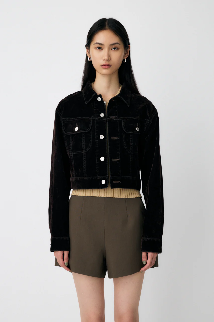 VELVET SHORT JACKET - Image 2