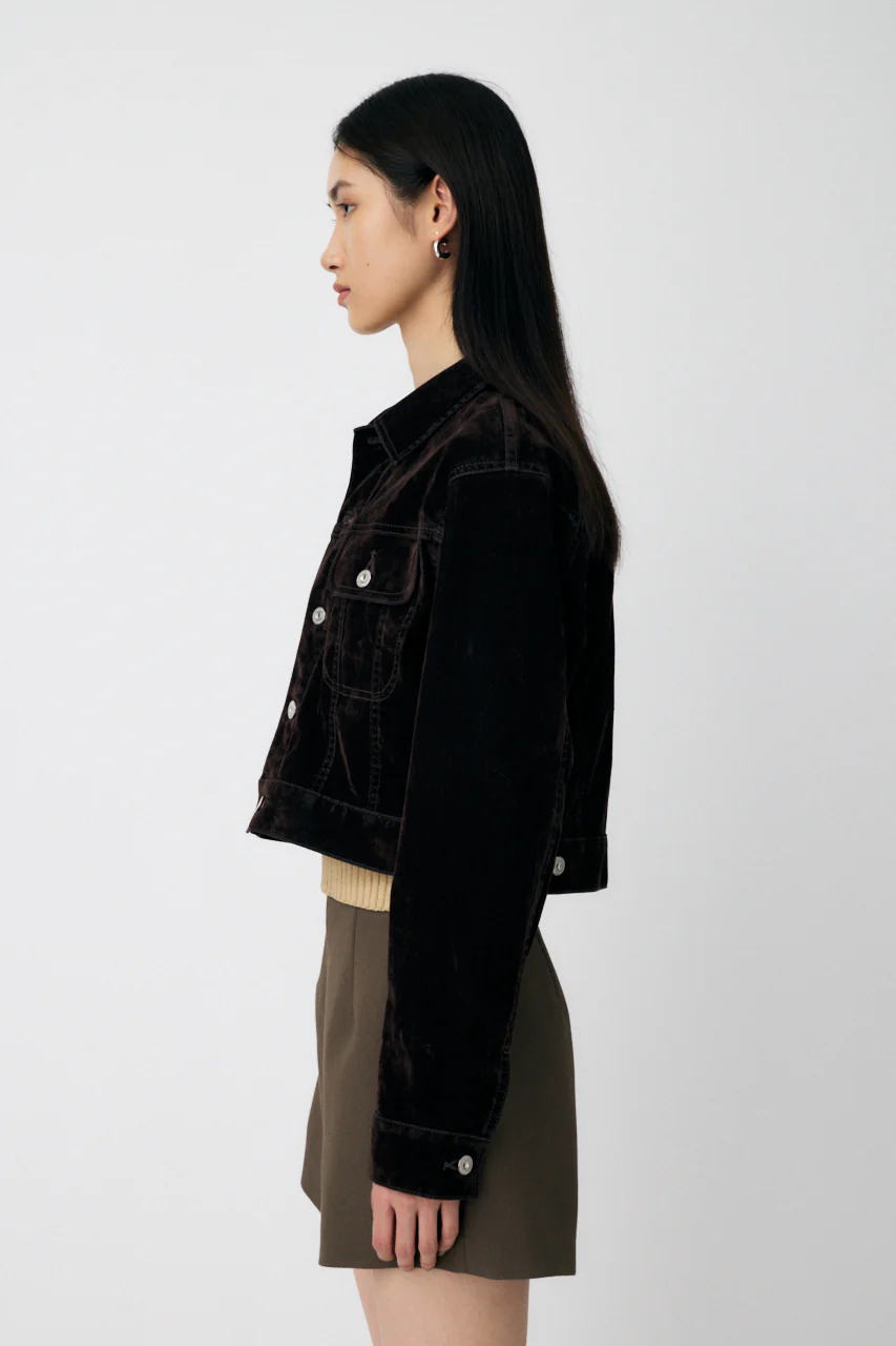 VELVET SHORT JACKET - Image 3