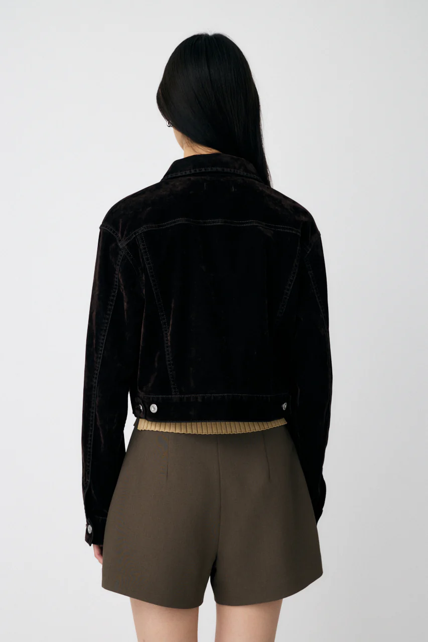 VELVET SHORT JACKET - Image 4