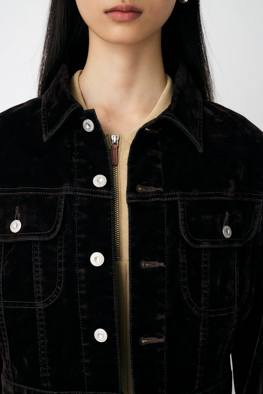 VELVET SHORT JACKET - Image 6